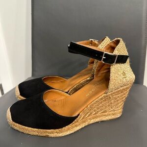 KURT GEIGER LONDON MONTY ESPADRILLE WEDGE SANDAL
